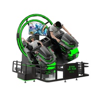Divertissement Star VR Ride 2 sièges simulateur de vol machine de jeu vr décoller moto en réalité virtuelle cockpit de course sim