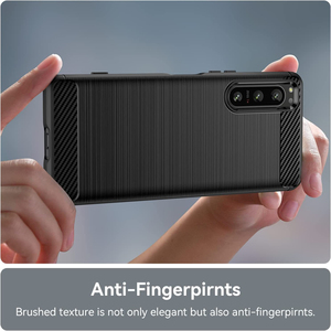 Coque de téléphone en TPU souple à motif carbone, antichoc et anti-chute, pour Sony Xperia 1 5 10 II III IV V - Product Image 5