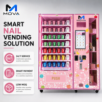 Mova Distributeur Automatique Intelligent de Produits pour Ongles, Kiosque de Beauté et Cosmétiques Personnalisés, Vente en Gros OEM Marque Privée, Station Automatique d'Art des Ongles pour Centres Commerciaux