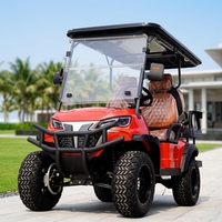 Voiturette de golf et buggy tout-terrain électrique certifiée CE 48V 6 places avec une garde au sol de 150-200 mm et un poids à vide de 500 kg