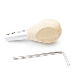 Manche de graveur réglable Glardon Vallorbe suisse, anti-roulement, en forme de poire, en bois, avec double vis, pour outils de gravure de bijoux - Product Image 5