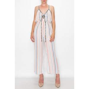 Tuta corta con laccio frontale - Arancione - Product Image 4