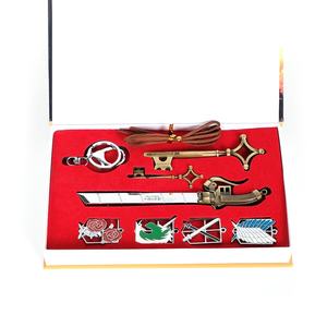 Collares con Insignias <span class=keywords><strong>de</strong></span> <span class=keywords><strong>Shingeki</strong></span> <span class=keywords><strong>No</strong></span> <span class=keywords><strong>Kyojin</strong></span>, Llavero <span class=keywords><strong>de</strong></span> Eren, Anime Ataque a los Titanes, Set <span class=keywords><strong>de</strong></span> Armas Metálicas - Product Image 2