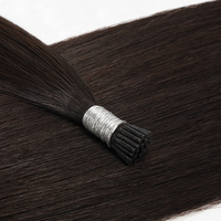 Gros Kératine I-Tip Cheveux Chinois Épais Extrémité Double Dessiné Vierge Remy LBC Extension de Cheveux Marque Bellecode Pas de Perte Doux Long