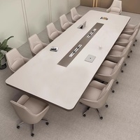 Grande table de formation pour bureau ou salle de conférence Combinaison de chaises longues moderne et simple Grande table