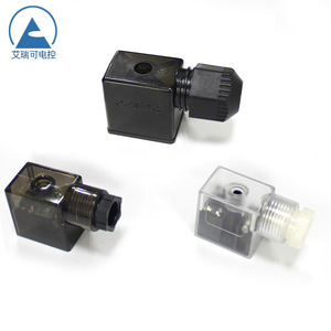 ปลั๊กโซลินอยด์วาล์ว Aralinc HS502 DIN43650B แบบ 3 ขา กล่องรวมสายไฟ วัสดุ ABS - Product Image 1