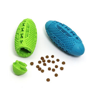 Fabricant Magic Durable Chew Dog Toy Interactive Silicone Rolling Dog Ball avec distributeur de fuites de friandises pour animaux de compagnie - Product Image 1