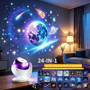 Proiettore Creativo di Atmosfera Festiva con Cielo Stellato e Tema Oceanico, 24 Motivi, Alimentazione USB, Compatto, per <span class=keywords><strong>Notte</strong></span> - Product Image 1