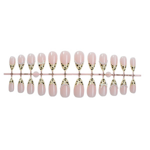 Faux ongles à presser Léopard, best-seller automne-hiver, perles, papillons, <span class=keywords><strong>french</strong></span> <span class=keywords><strong>manucure</strong></span>, <span class=keywords><strong>pour</strong></span> femmes et filles, accessoires de <span class=keywords><strong>manucure</strong></span> - Product Image 3