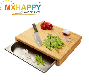 MXHAPPY MH150 <span class=keywords><strong>Planche</strong></span> à découper <span class=keywords><strong>en</strong></span> <span class=keywords><strong>bois</strong></span> <span class=keywords><strong>de</strong></span> bambou avec rangement-Ustensiles <span class=keywords><strong>de</strong></span> <span class=keywords><strong>cuisine</strong></span> essentiels <span class=keywords><strong>de</strong></span> <span class=keywords><strong>cuisine</strong></span> - Product Image 2
