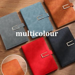 Creative Note Books Custom Logo Hardcover Waterproof Spiral Binding Loose-Leaf A6 A5 <b>A4</b> Size PU Leather Journal Notebook - Product Image 4