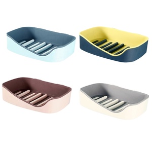 Jabonera para Baño, Soporte de Almacenamiento para <span class=keywords><strong>Ducha</strong></span>, Jabonera de Plástico Creativa con Ventosa Autoadhesiva - Product Image 1