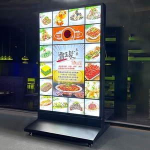 Tương tác trong nhà <span class=keywords><strong>LED</strong></span> quảng cáo hộp Đèn sàn đứng xổ số ánh sáng hiển thị dọc phục vụ món ăn <span class=keywords><strong>menu</strong></span> dấu hiệu cho - Product Image 3