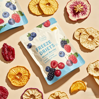 Op maat bedrukte, biologisch afbreekbare, zeefdruk bedrukte, food grade plastic ziplock zakken voor gedroogd fruit en groenten, herbruikbaar met ritssluiting