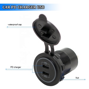 Mới nhất 36W kép pd3.0 <span class=keywords><strong>USB</strong></span>-C RV <span class=keywords><strong>USB</strong></span> sạc ổ cắm 12-24V <span class=keywords><strong>USB</strong></span> C xe ổ cắm cho tự động thiết bị điện tử thuyền & Marine DIY xe ổ cắm - Product Image 3