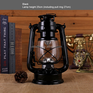 Lanterne de camping rétro portable, lampe de tente d'urgence LED, lampe à piles sèches à intensité variable, ornements en fer, lumière de camping - Product Image 4
