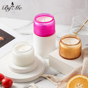 Vela Aromática Creativa en Vaso de Vidrio Grabado, Pequeña, Sin Humo, Semielaborada, Recuerdos de Boda, Regalo de Cumpleaños para Mejores Amigas - Product Image 3