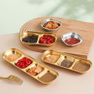 韩式烧烤寿司酱菜304不锈钢1/<span class=keywords><strong>2</strong></span>/<span class=keywords><strong>3</strong></span>/4隔层酱油蘸碟菜 - Product Image 6