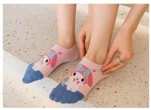 Mexico-12 Pares Calcetines Casual Para Mujer дышащий Экипаж ежедневное использование Бесплатная Прямая поставка печатные анимированные мультфильмы Orejas Barco - Product Image 2