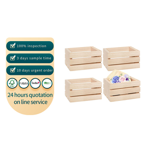 Casse <span class=keywords><strong>di</strong></span> <span class=keywords><strong>legno</strong></span> del Pallet del mestiere con la maniglia del Pallet <span class=keywords><strong>di</strong></span> <span class=keywords><strong>legno</strong></span> in bianco quadrato <span class=keywords><strong>di</strong></span> stoccaggio della cassa <span class=keywords><strong>di</strong></span> <span class=keywords><strong>legno</strong></span> della pittura del Diy piccole scatole. - Product Image 1