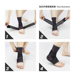Attelle de cheville élastique réglable, manchon de compression, support stabilisateur du pied pour fasciite plantaire, tendinite d'Achille, chaussette de sport - Product Image 6