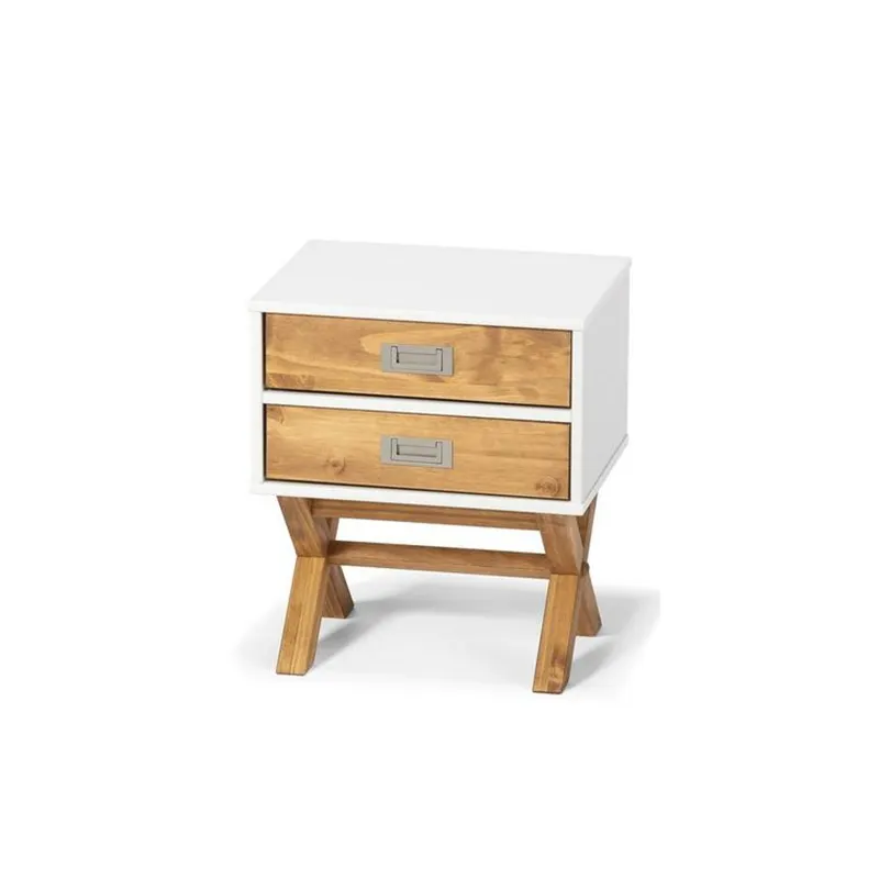 Modern Nightstand Bedstand with 2 Drawers for Bedroom Living Room Side Table