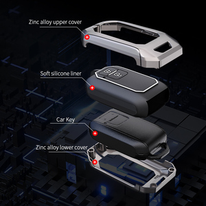 Cubierta de llave de silicona de Metal de aleación de Zinc para Suzuki SWIFT Vitara ciaz Ignis <span class=keywords><strong>baleno</strong></span> car Smart FOB key case Accesorios - Product Image 4