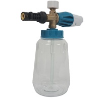 Nouveau pot à mousse Avalanche avec élément filtrant en laiton, corps en PA transparent givré, pour pistolet à eau haute pression