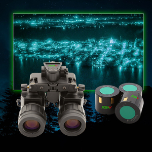 กล้องส่องกลางคืนแบบสองตา RSNV Gen3 PVS 31 NVG FOM1400+ FOM1800+ พร้อมหลอดเพิ่มความสว่าง Gen2+ ควบคุมความสว่างอัตโนมัติในตัว - Product Image 1