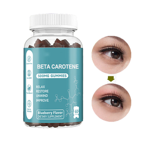 Bêta-Carotène Lutéine Soin des Yeux Gommes Supplément de Marque Privée Gommes de Bronzage Bêta-Carotène - Product Image 1