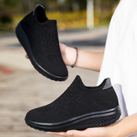 Chaussures décontractées à enfiler pour femmes, respirantes et légères, avec semelle antidérapante et amorti doux, idéales pour le printemps et l'automne, vente en gros, OEM