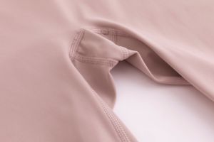 Ensemble <span class=keywords><strong>de</strong></span> yoga pour femmes, respirant, écologique, taille haute, élastique, manches longues, col montant, en spandex/nylon - Product Image 6