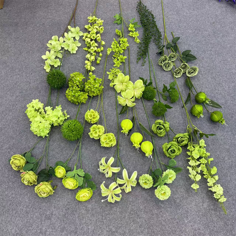 12 green fruits