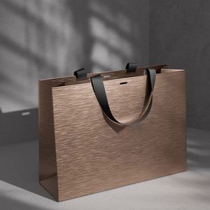 Sacs en papier pour courses, vêtements, chaussures, emballages cadeaux, avec logo personnalisé imprimé directement en usine - Product Image 2