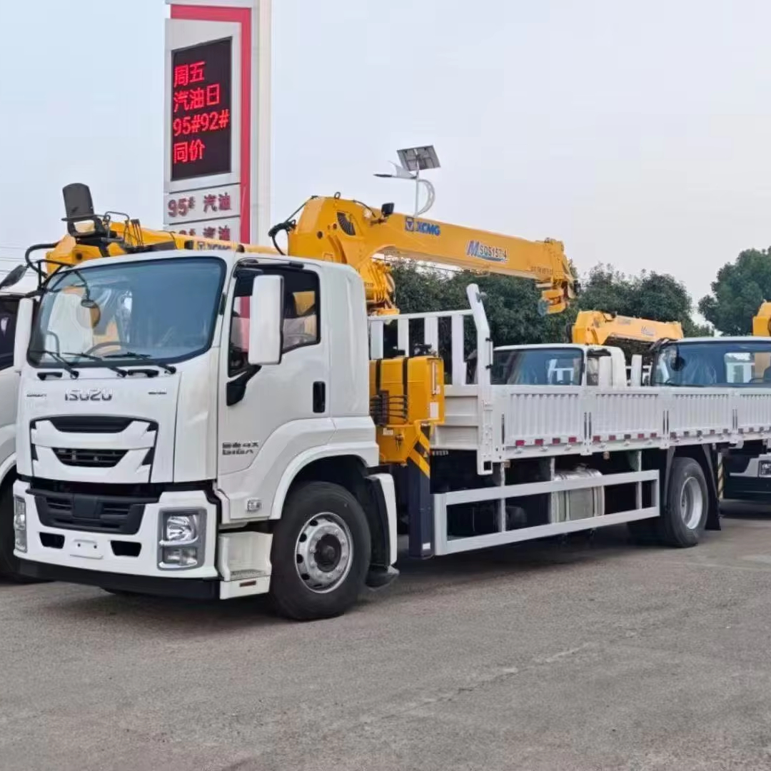 ISUZU Japan 4x2 5T Грузовой кран 6x4 8T прямой кран-манипулятор грузовик 8x4 12T складной кран 20T манипулятор новый запас