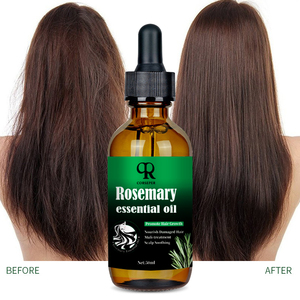 Huile de Romarin Croissance Capillaire et Huile de Ricin Renforçante Rapide, Formule Biologique OEM 50ml pour Tous Types de Cheveux - Product Image 1