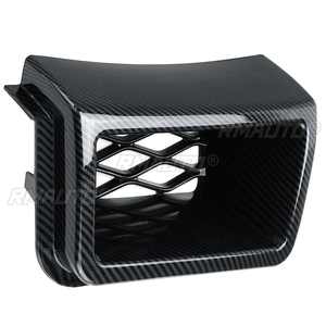 Par de Rejillas de Ventilación de Caliper de Parachoques Delantero con Aspecto de Fibra de Carbono para Chevrolet Silverado 1500 2003-2007 SS - Product Image 4