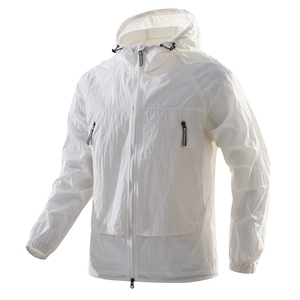 Giacca UV Personalizzata con Logo del Marchio per <span class=keywords><strong>Uomo</strong></span> - Leggera Protezione Solare in Seta <span class=keywords><strong>Ghiaccio</strong></span> con Cappuccio |   Abbigliamento Protettivo UPF50+ per Pesca e Ciclismo - Product Image 6