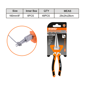 Pince à bec rond multifonctionnelle SHIND 94021 160 mm/6 pouces, outils à main portables en acier au carbone pour le sertissage de fils, le serrage de écrous - Product Image 6