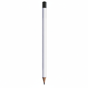 ดินสอสีขาวพร้อมฝาสีดำขนาดใหญ่ ขั้นต่ำ 50 ชิ้น - Product Image 2