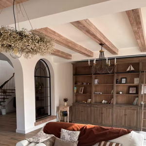 Châu âu Trang trí PU <span class=keywords><strong>Faux</strong></span> gỗ dầm cho nội thất bên ngoài dễ dàng bảo trì Polyurethane dầm cho văn phòng khu dân cư trần nhà - Product Image 2