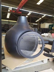 Ý mô hình tùy chỉnh hình dạng phong cách nóng Bán thiết kế mới đốt gỗ treo lò sưởi trần gắn bếp lò sưởi trong nhà - Product Image 2