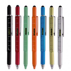 6-in-1 <b>Multi</b>-Functional Heavy Metal Ballpoint <b>Pen</b> with Universal for for Home Use Gift Giving Custom PS-20250902-4 1.0mm Tip - Product Image 6
