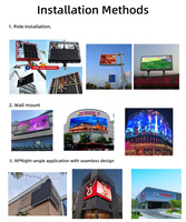 Letreros Publicitarios para Exteriores a Todo Color, Pantalla LED de Alto Brillo de 6000 Nits con Mantenimiento Frontal para Edificios de Iglesias
