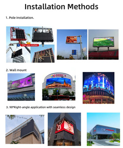 ป้ายโฆษณากลางแจ้งแบบสีเต็มรูปแบบ ความสว่างสูง 6000 นิต พร้อมระบบบำรุงรักษาด้านหน้า จอแสดงผล LED สำหรับอาคารโบสถ์ - Product Image 6