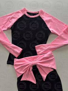 Conjunto de Dos Piezas de Ropa de Mujer con Logotipo Personalizado Estilo Y2K, Shorts Cortos con Lazo y Estampado de Leopardo, Ropa Informal de Verano - Product Image 5