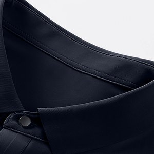 เสื้อโปโลแขนสั้นสำหรับผู้ชายเสื้อกอล์ฟแขนสั้นแบบเรียบแห้งเร็วระบายอากาศได้ดีโลโก้ตามสั่ง - Product Image 5