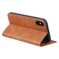 Casing Kulit Lipat Magnetik Mewah Pelindung Penuh dengan Dompet untuk iPhone 14 15 Pro Huawei Samsung Vivo