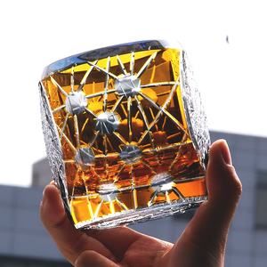 Vasos de chupito de <span class=keywords><strong>cristal</strong></span> hechos a mano de estilo japonés Edo Kiriko, capacidad de 270ml, tazas antiguas para cerveza, whisky y brandy para bares - Product Image 3