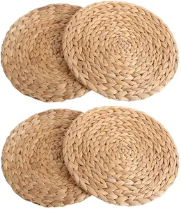 编织餐垫天然编织水葫芦餐垫耐热防滑编织圆形餐垫